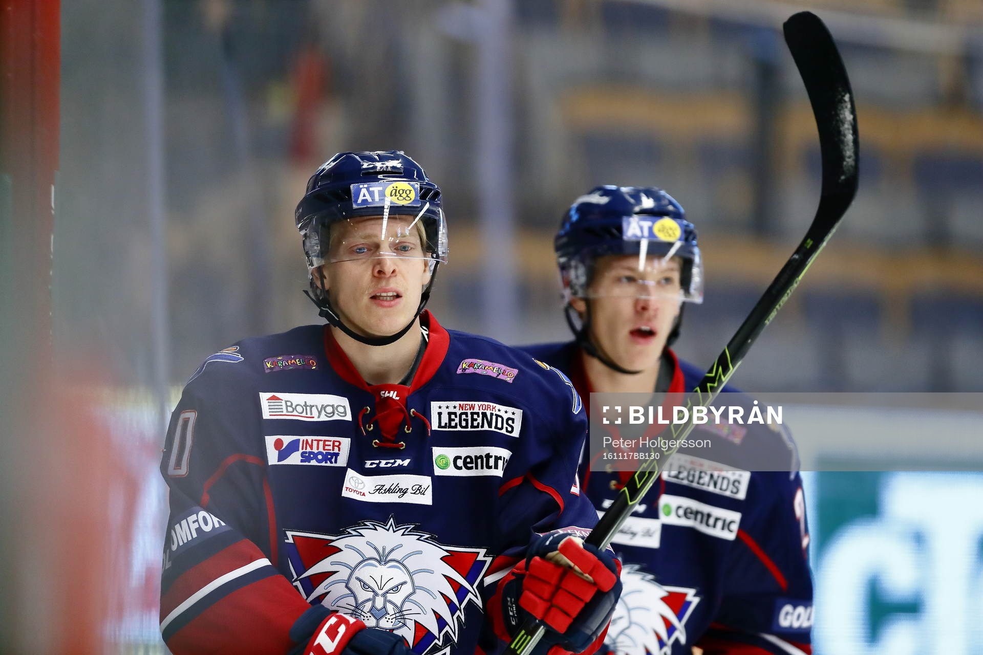 Linköpings Ken Andre Olimb och Emil Sylvegård