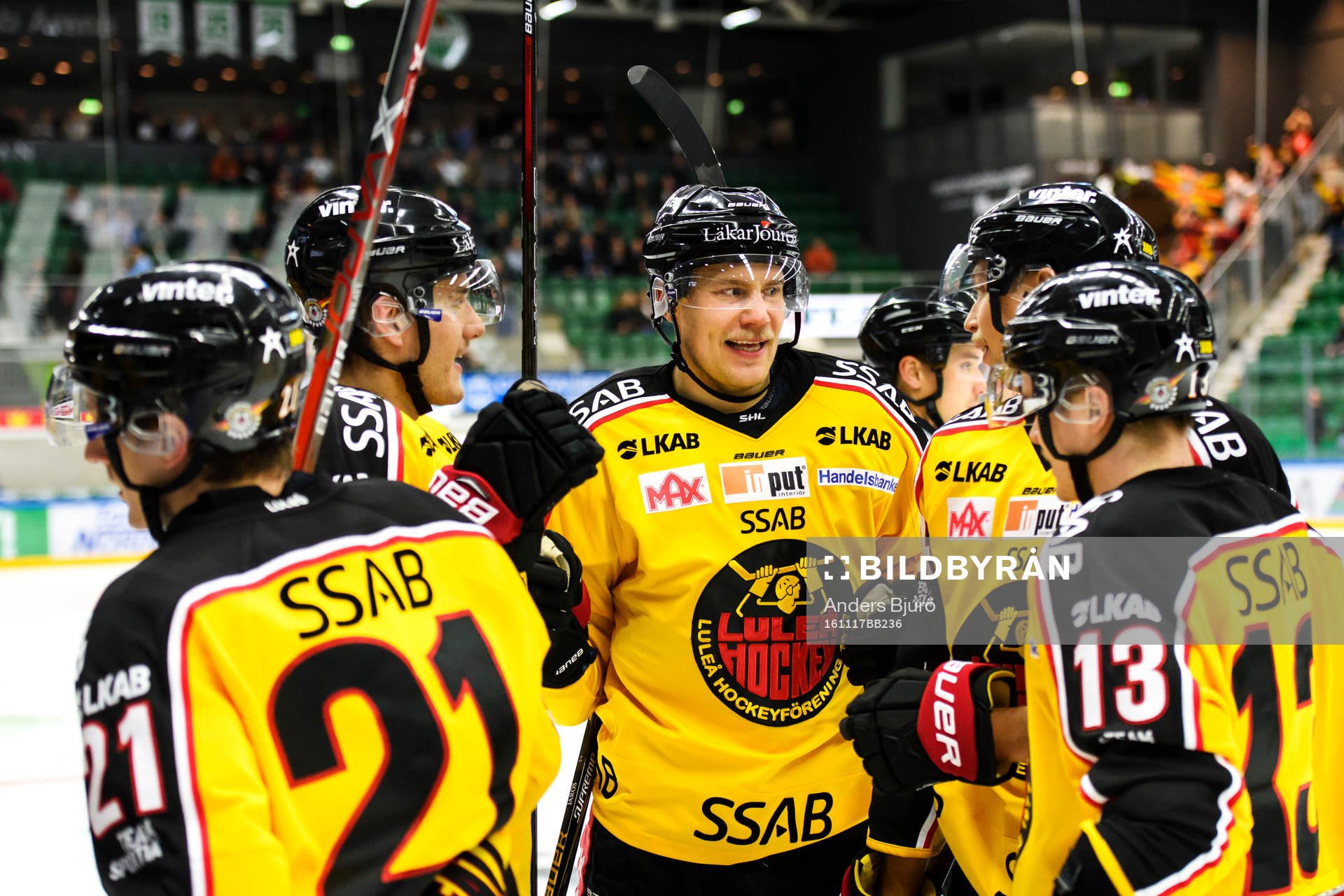 Luleås spelare jublar