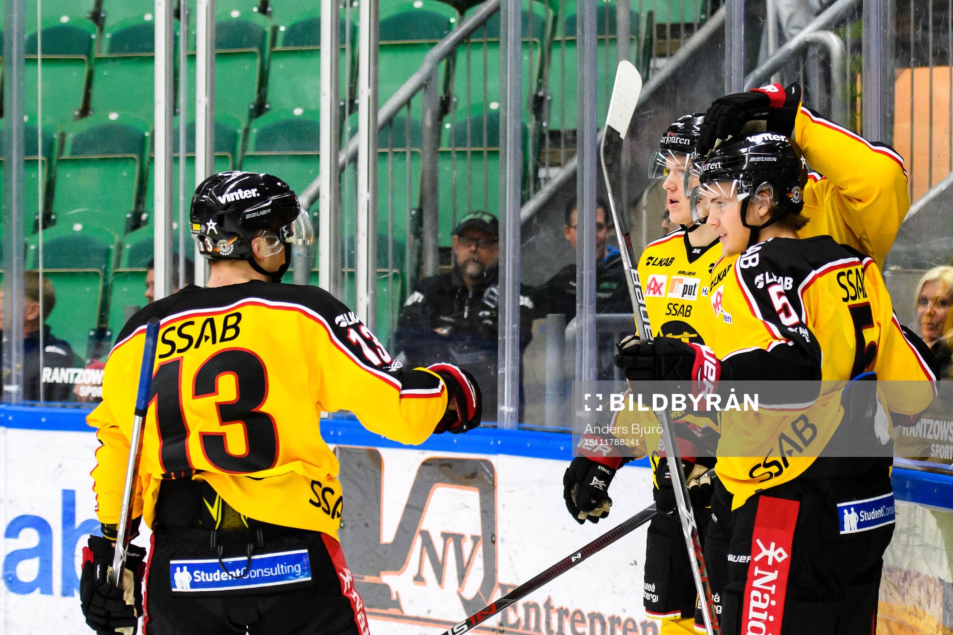 Luleås spelare jublar