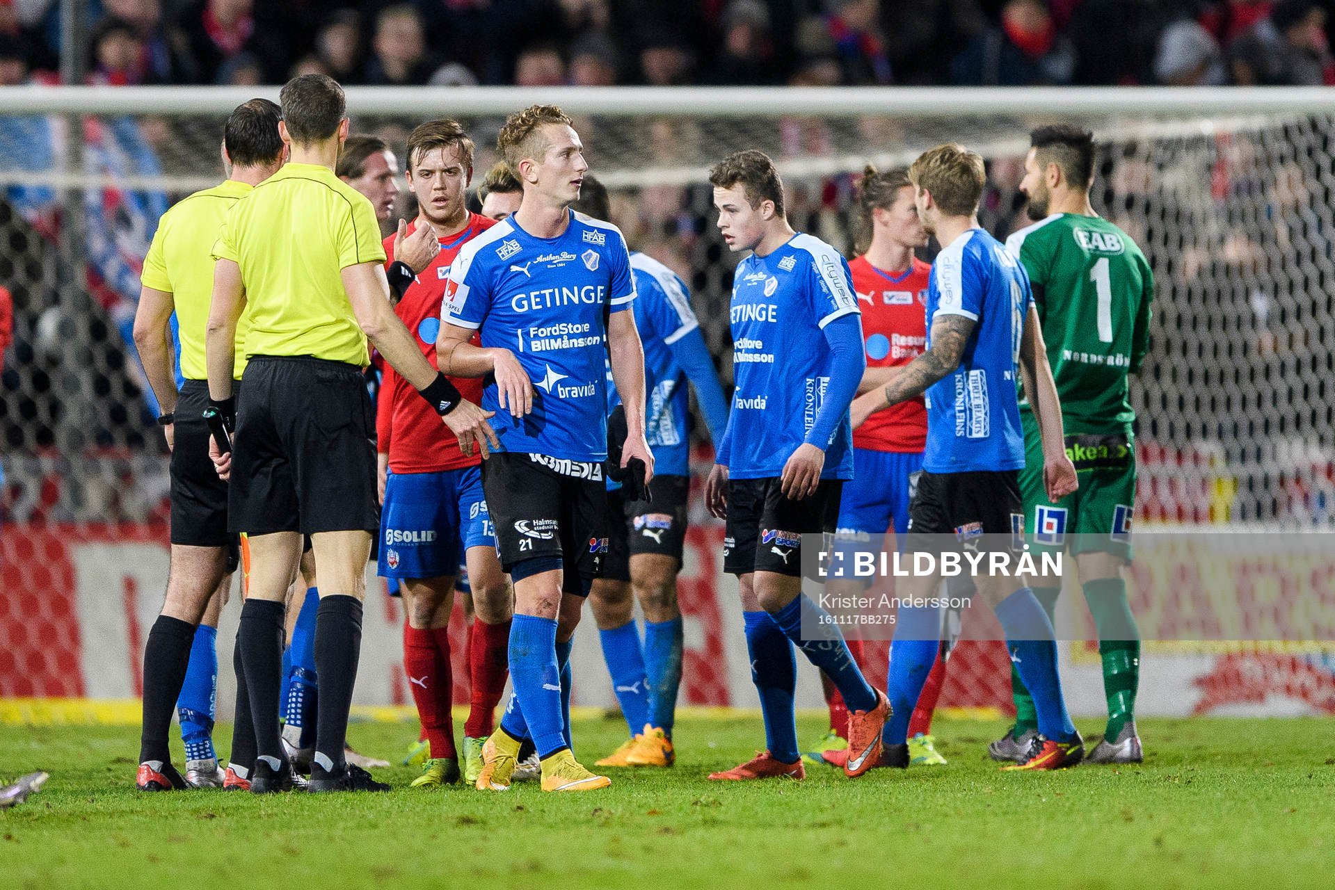 Halmstads och Helsingborgs spelare