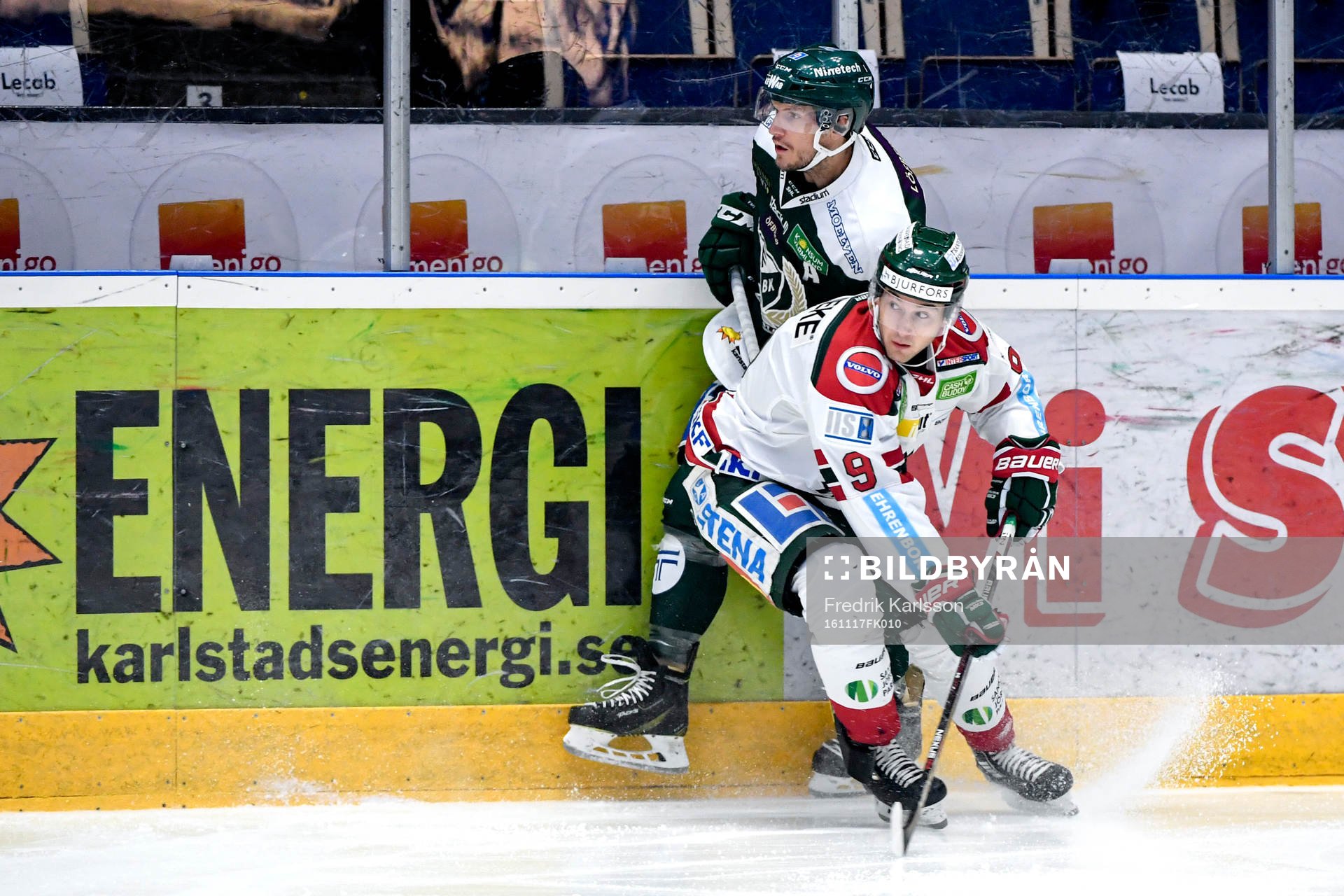 Färjestads Ole-Kristian Tollefsen och Frölundas Casey