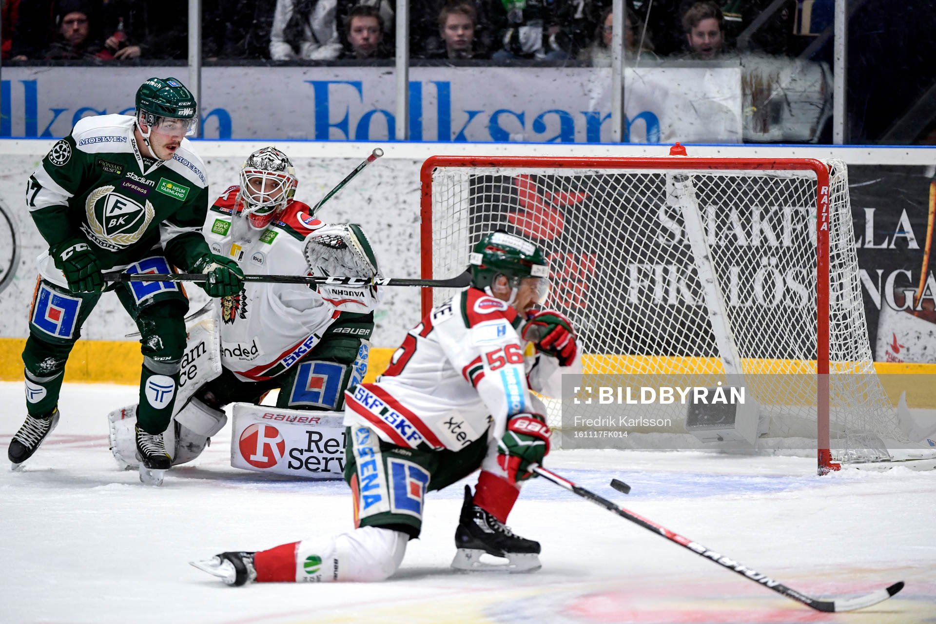 Färjestads John Persson gör 1-0