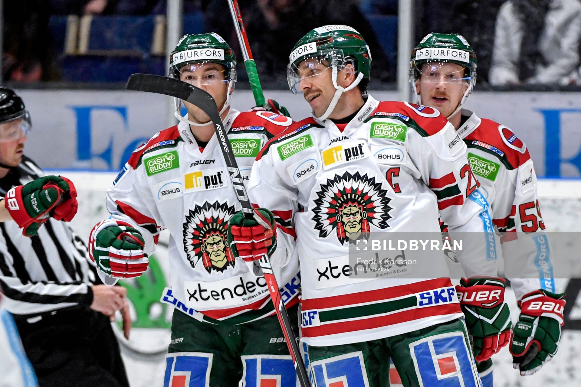 Frölundas Joel Lundqvist jublar