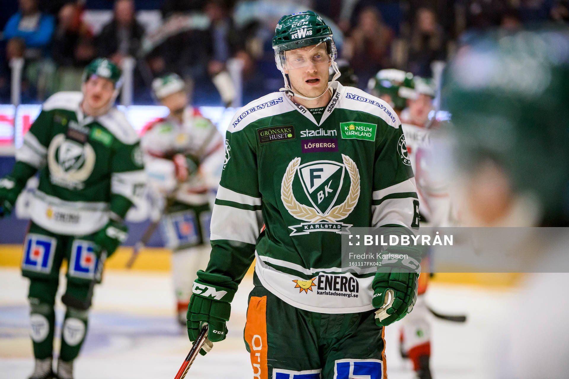 Färjestads Johan Ryno deppar