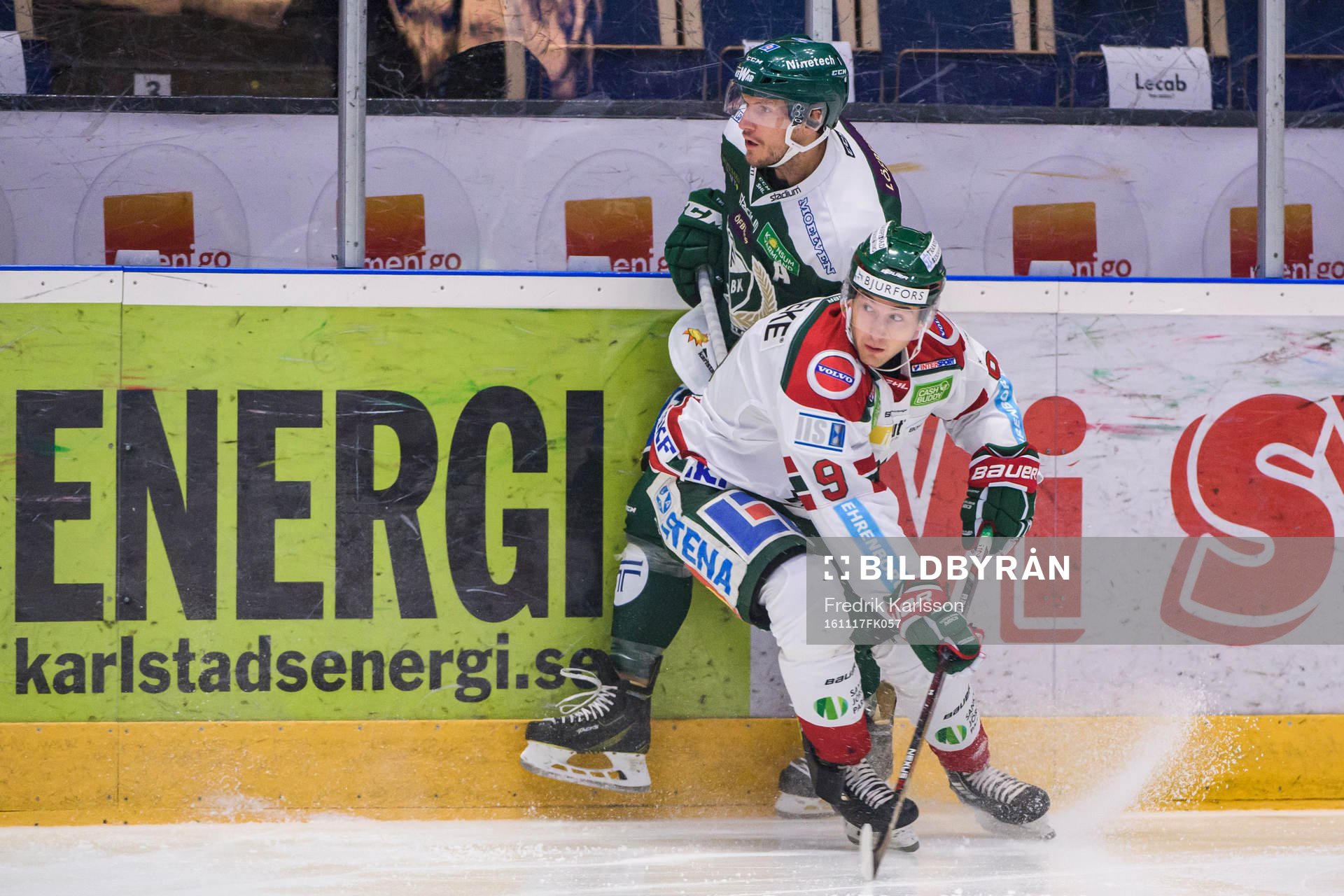 Färjestads Ole-Kristian Tollefsen och Frölundas Casey