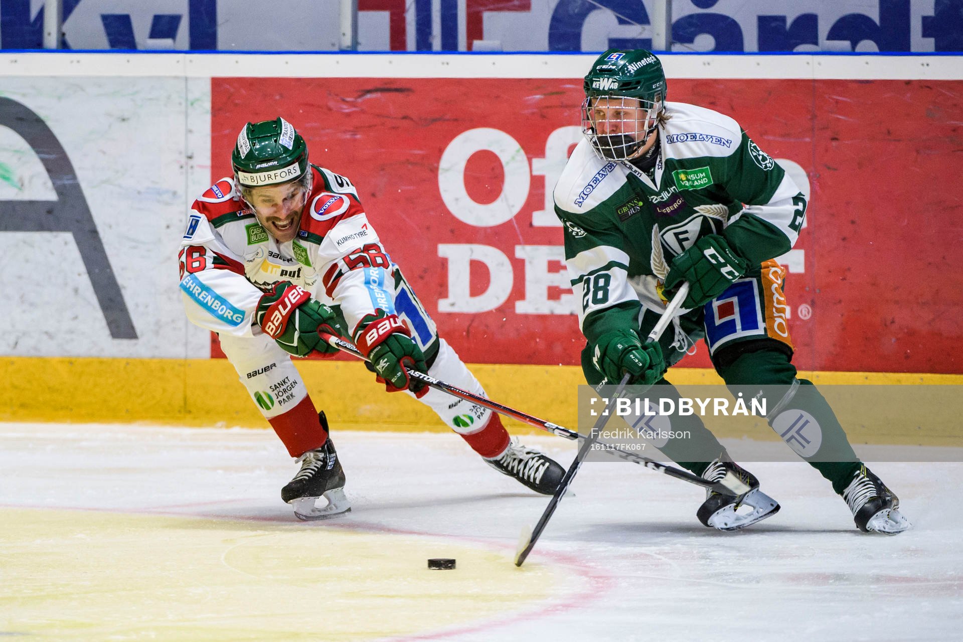 Frölundas Jonathan Sigalet och Färjestads Fabian