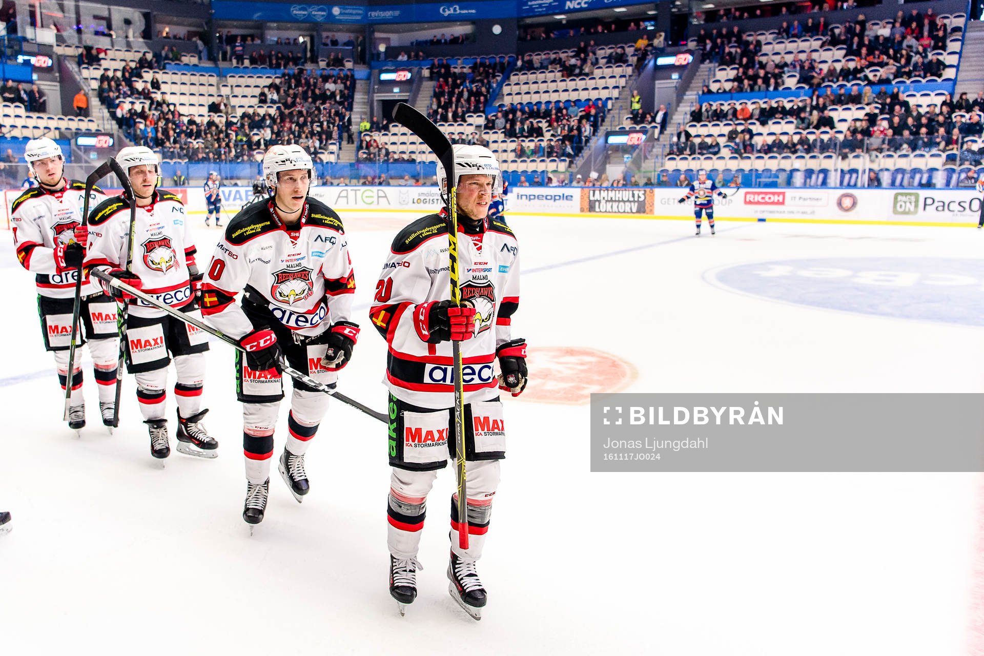 Malmö Redhawks Erik Forssell, Robin Alvarez, Frederik