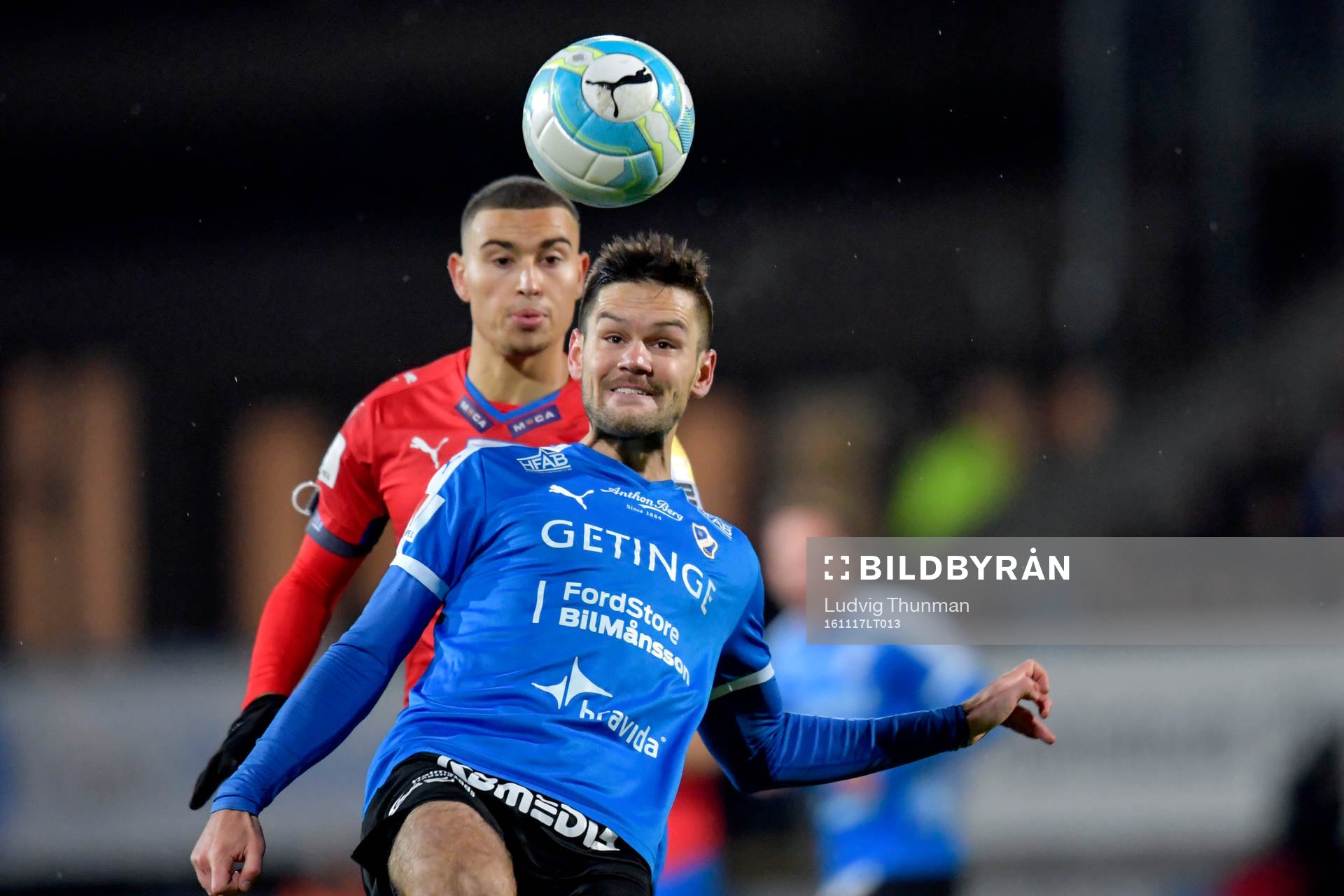 Halmstads Ivo Pekalski och Helsingborgs Jordan Larsson