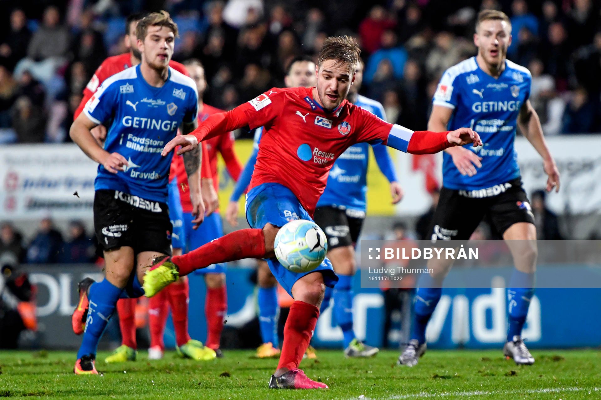 Helsingborgs Johan Mårtensson har en bra chans