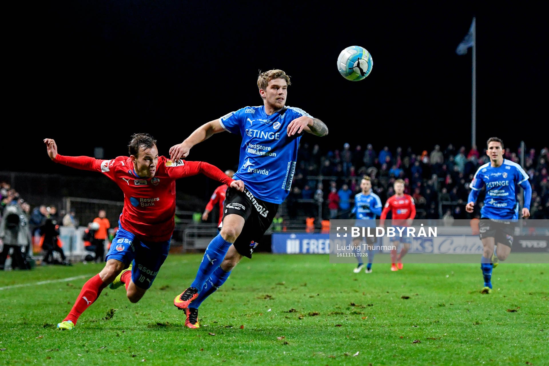 Halmstads Marcus Mathisen och Helsingborgs Anton Wede
