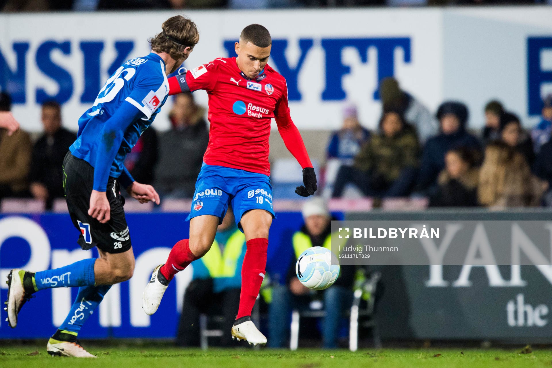 Halmstads Alexander Berntsson och Helsingborgs Jordan