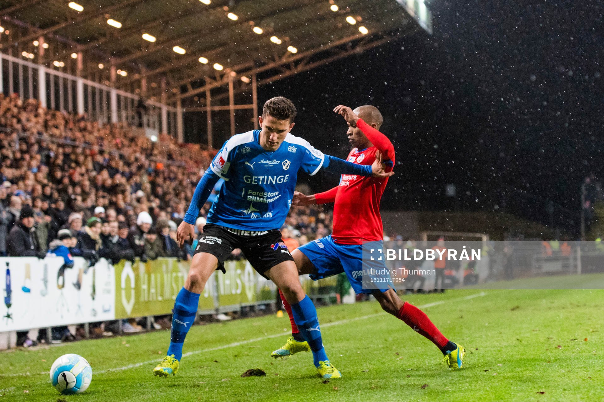 Halmstads Adnan Kojic och Helsingborgs Bradley Ralani