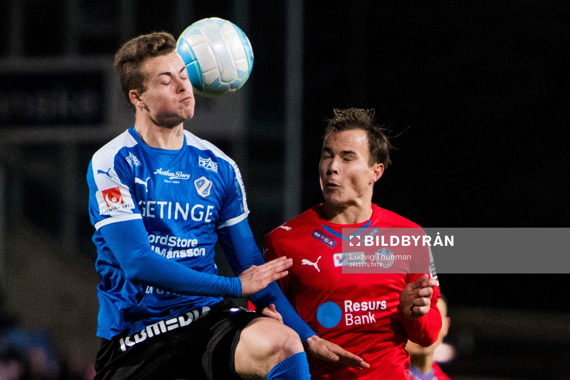 Halmstads Gabriel Gudmundsson och Helsingborgs Anton Wede
