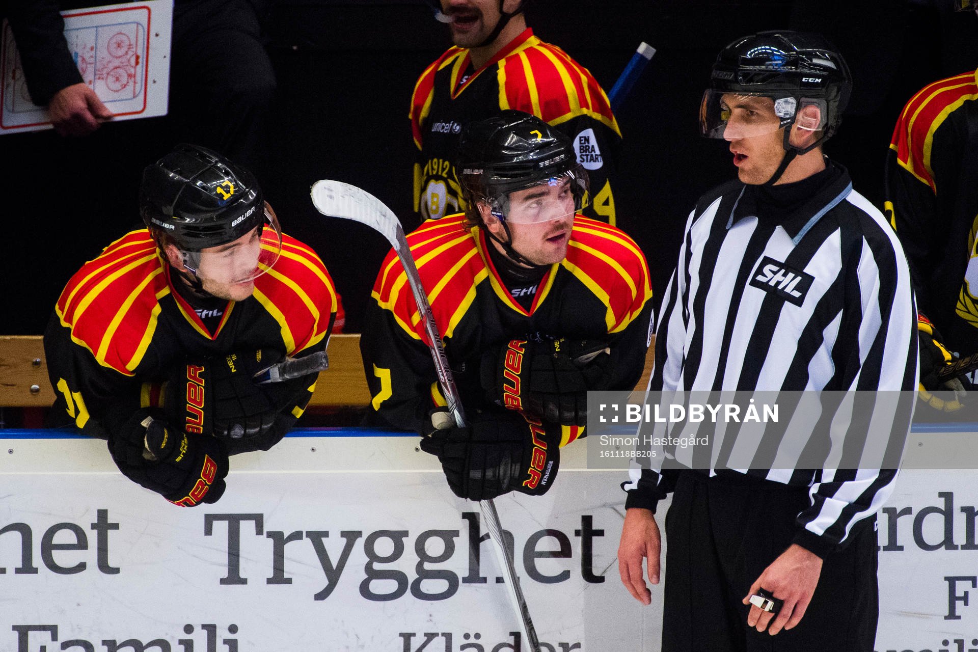 Brynäs Pathrik Westerholm och Ponthus Westerholm i samtal