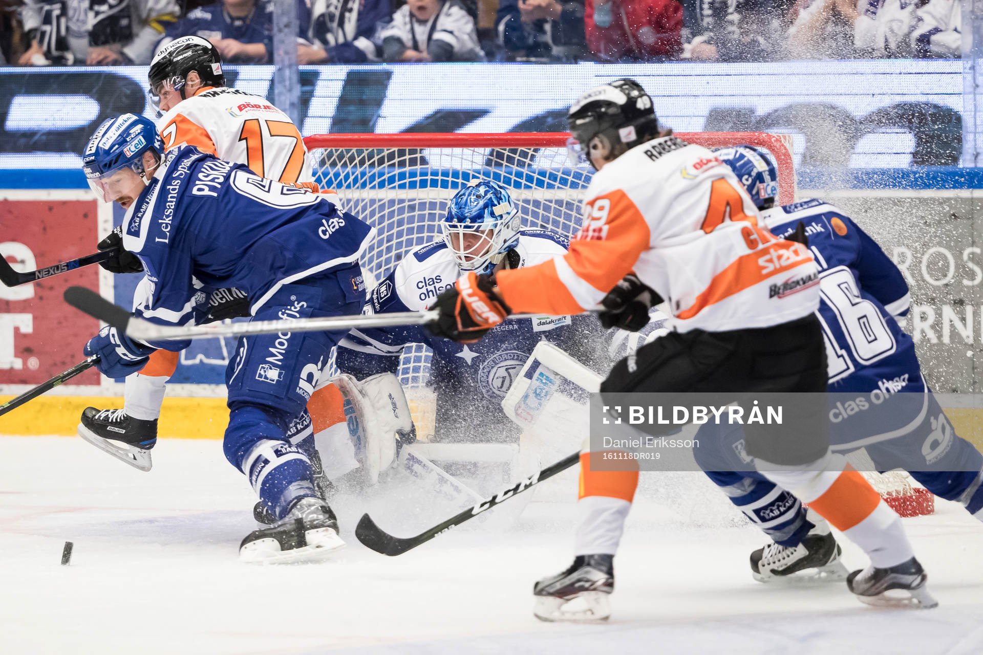 Leksands Joe Piskula Karlskronas Joel Kellman Karlskronas