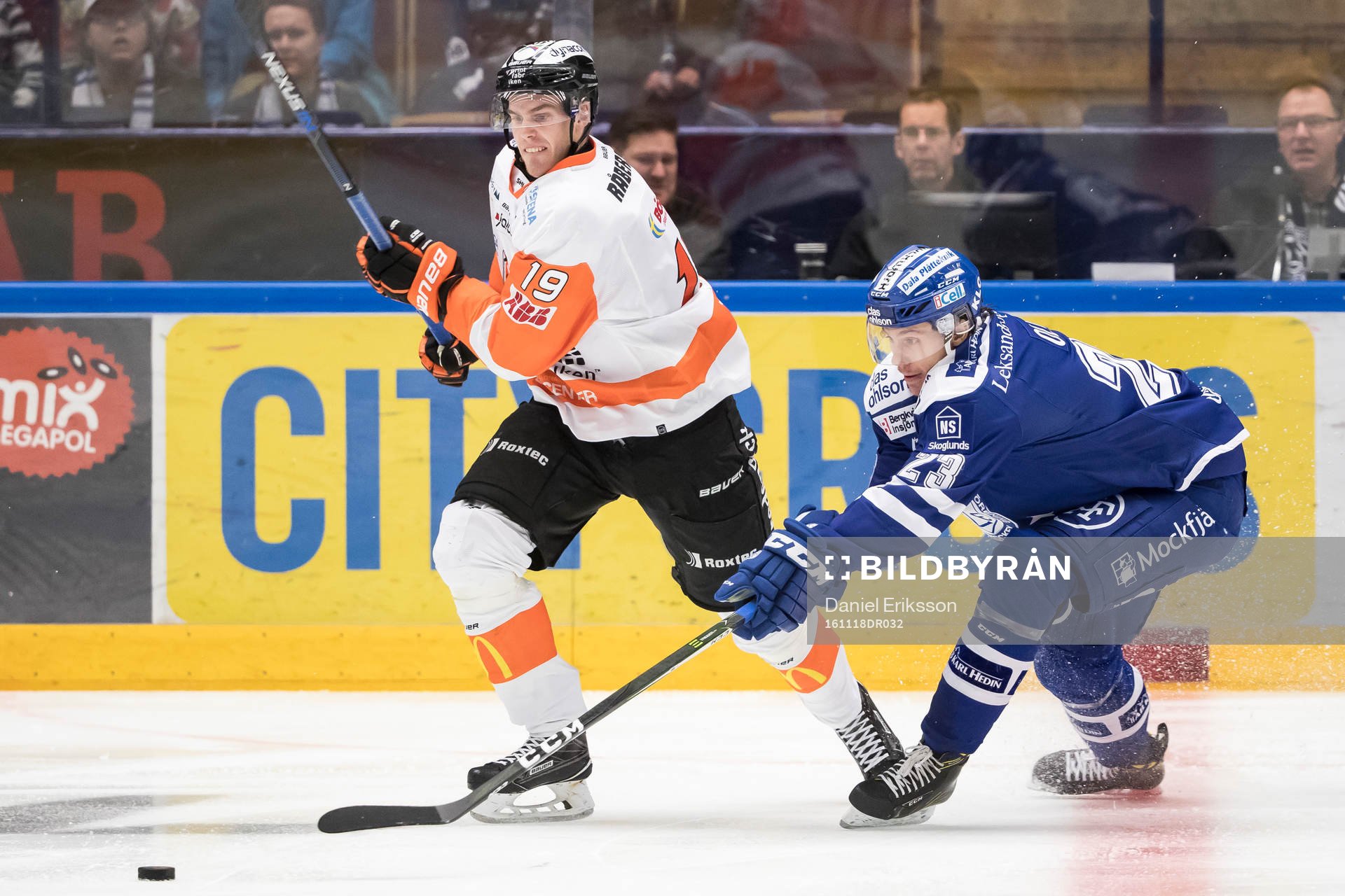 Karlskronas Kristoffer Söder jagas av Leksands Sondre