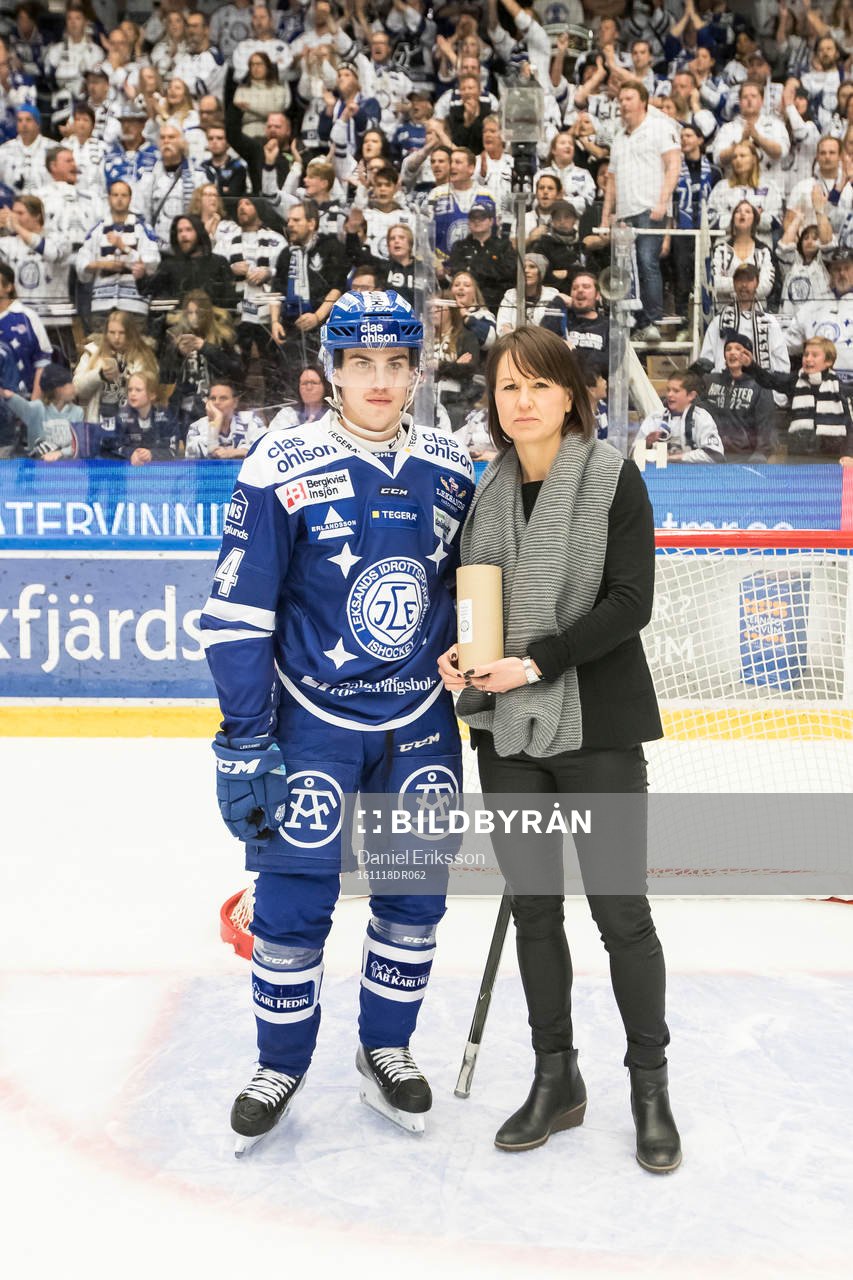 Leksands Oskar Lang utsedd till matchens lirare i