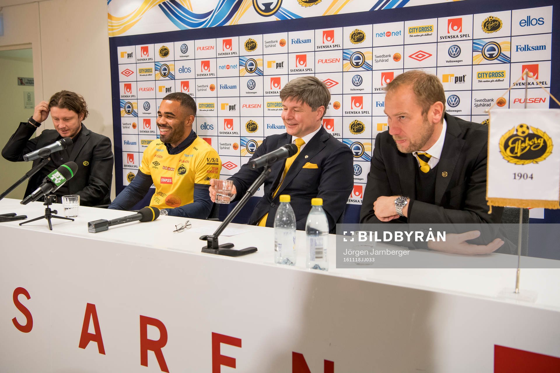 Elfsborgs klubbchef Stefan Andreasson, Alex Dyer,