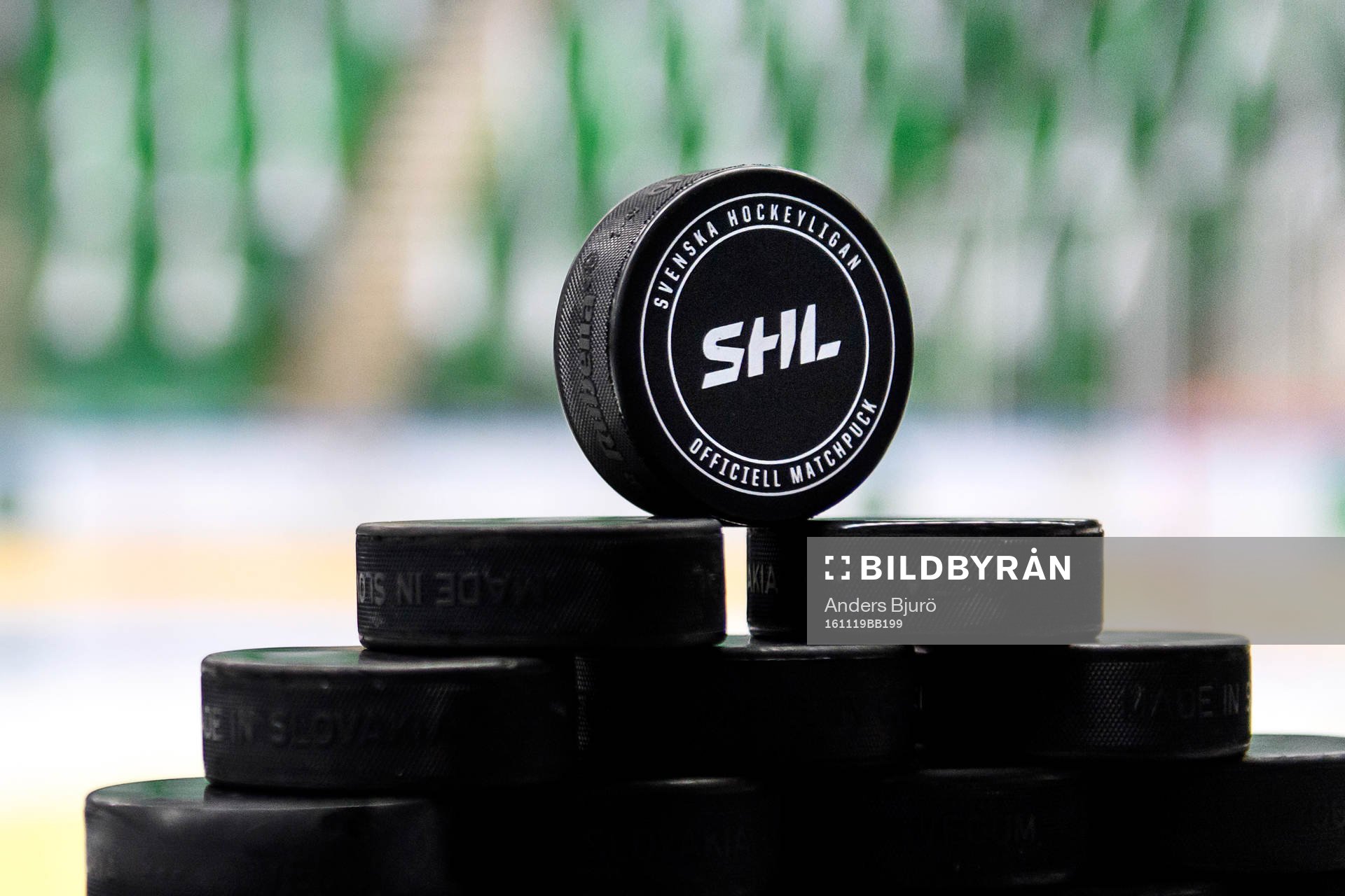 Matchpuck med SHL logo