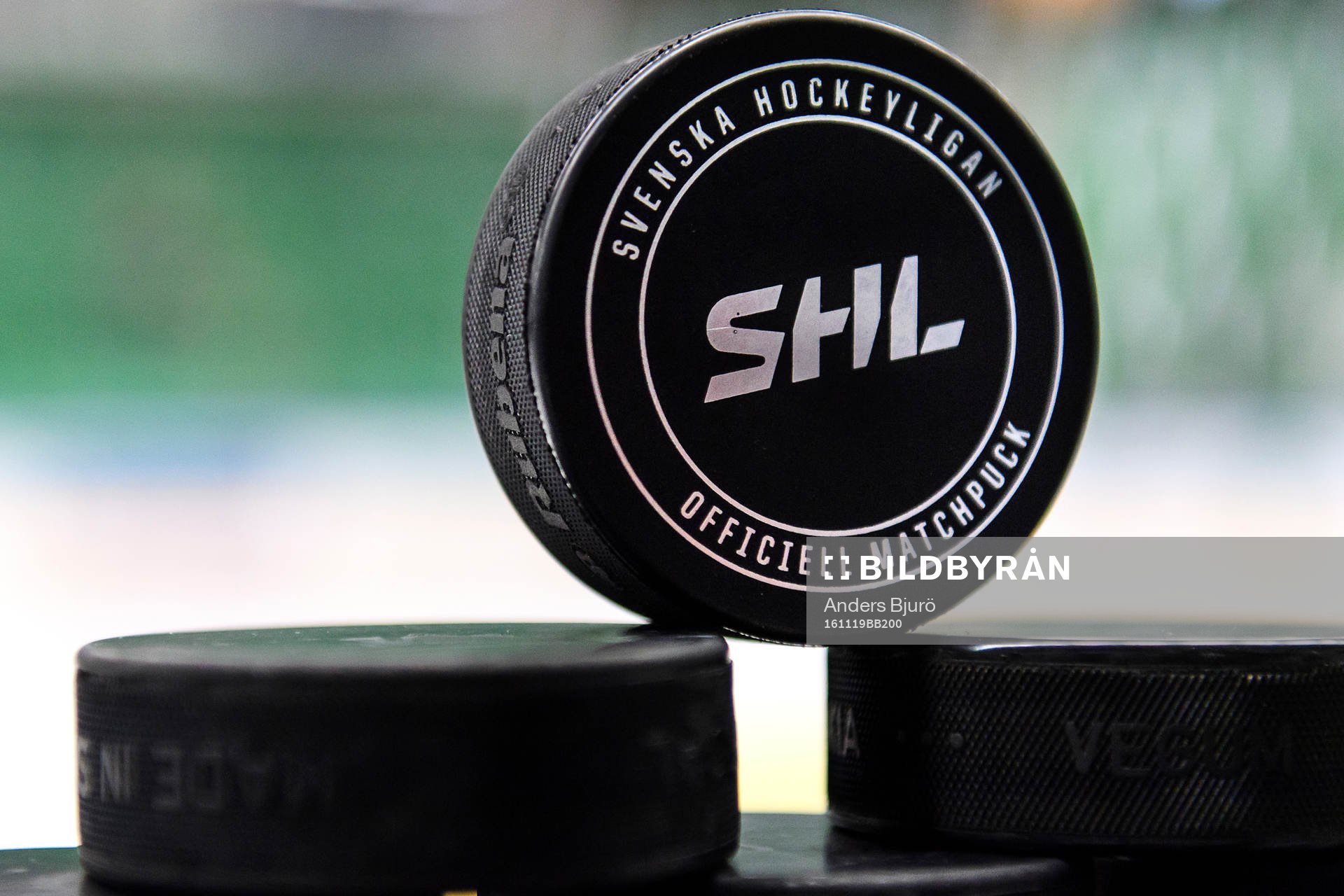 Matchpuck med SHL logo