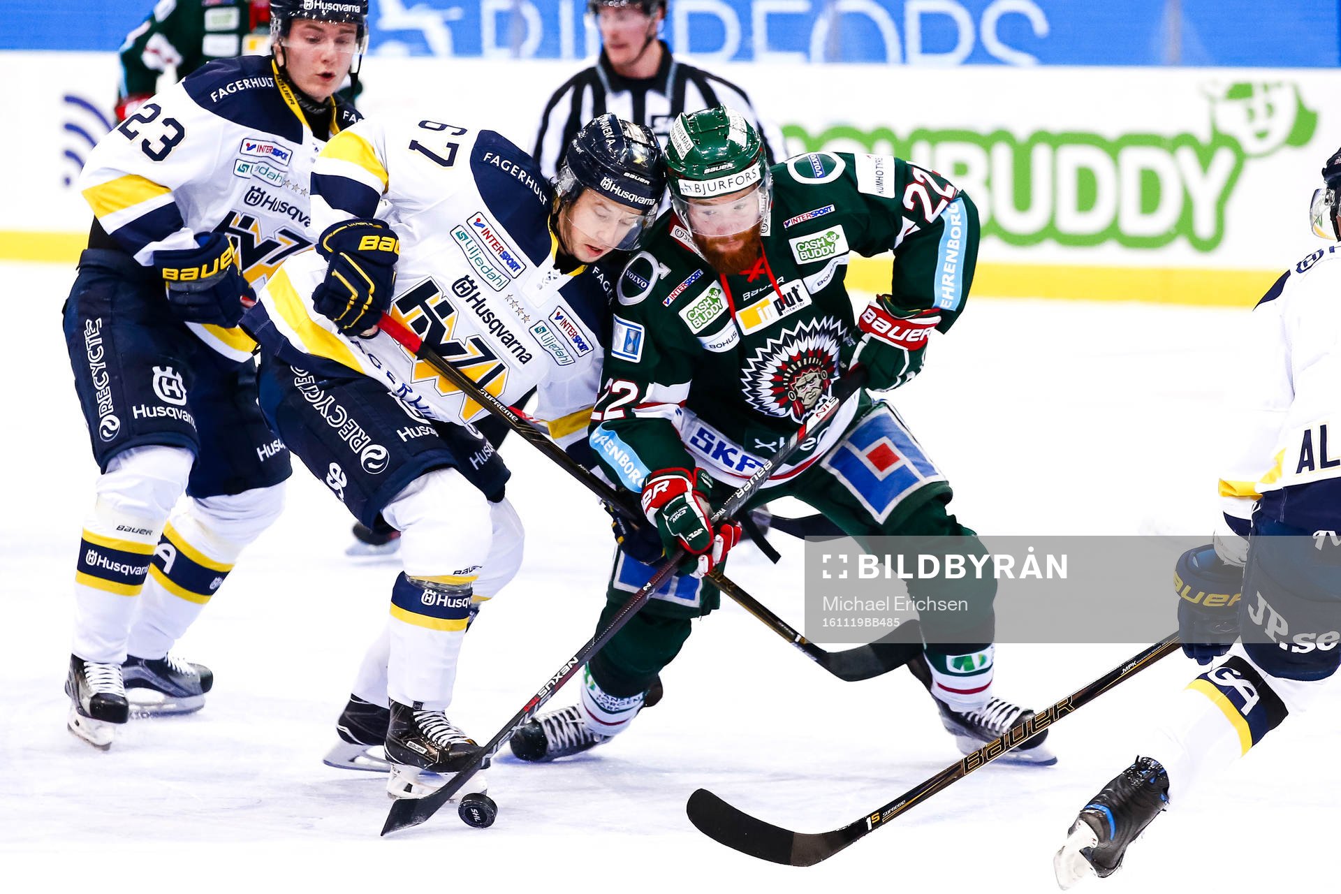 s Christoffer Törngren och Frölundas Robin Figren