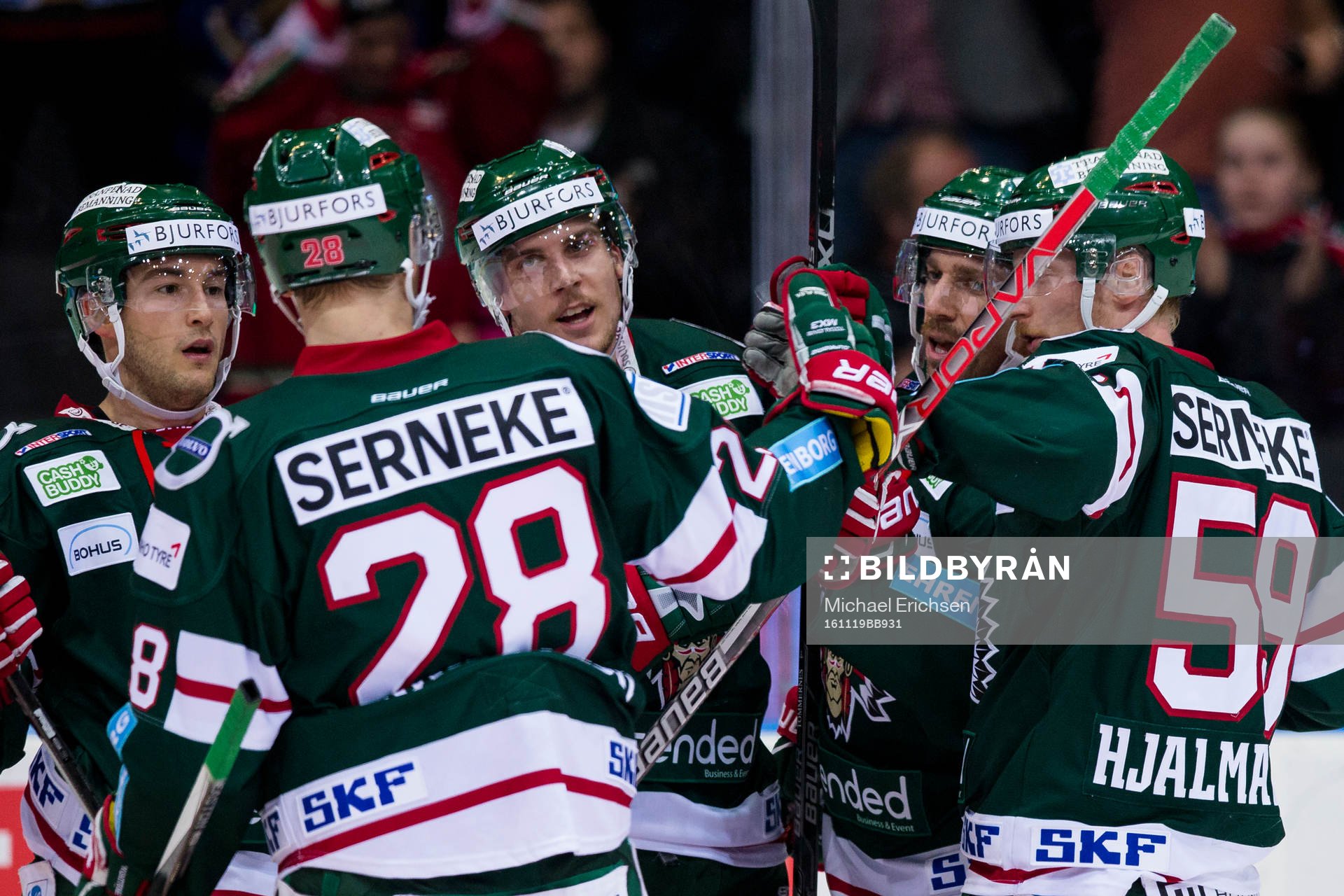 Frölunda jubel Joel Lundqvist 2-0 mål
