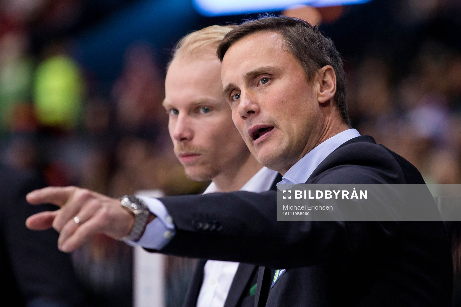 Frölundas assisterande tränare Johan Lundskog och