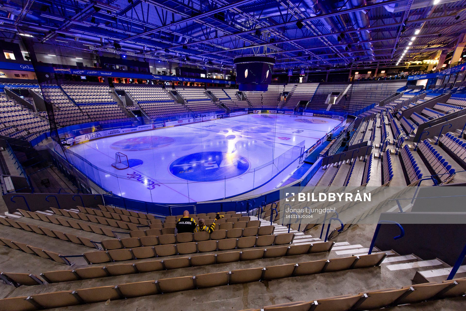 Generell interiör vy från Vida arena före