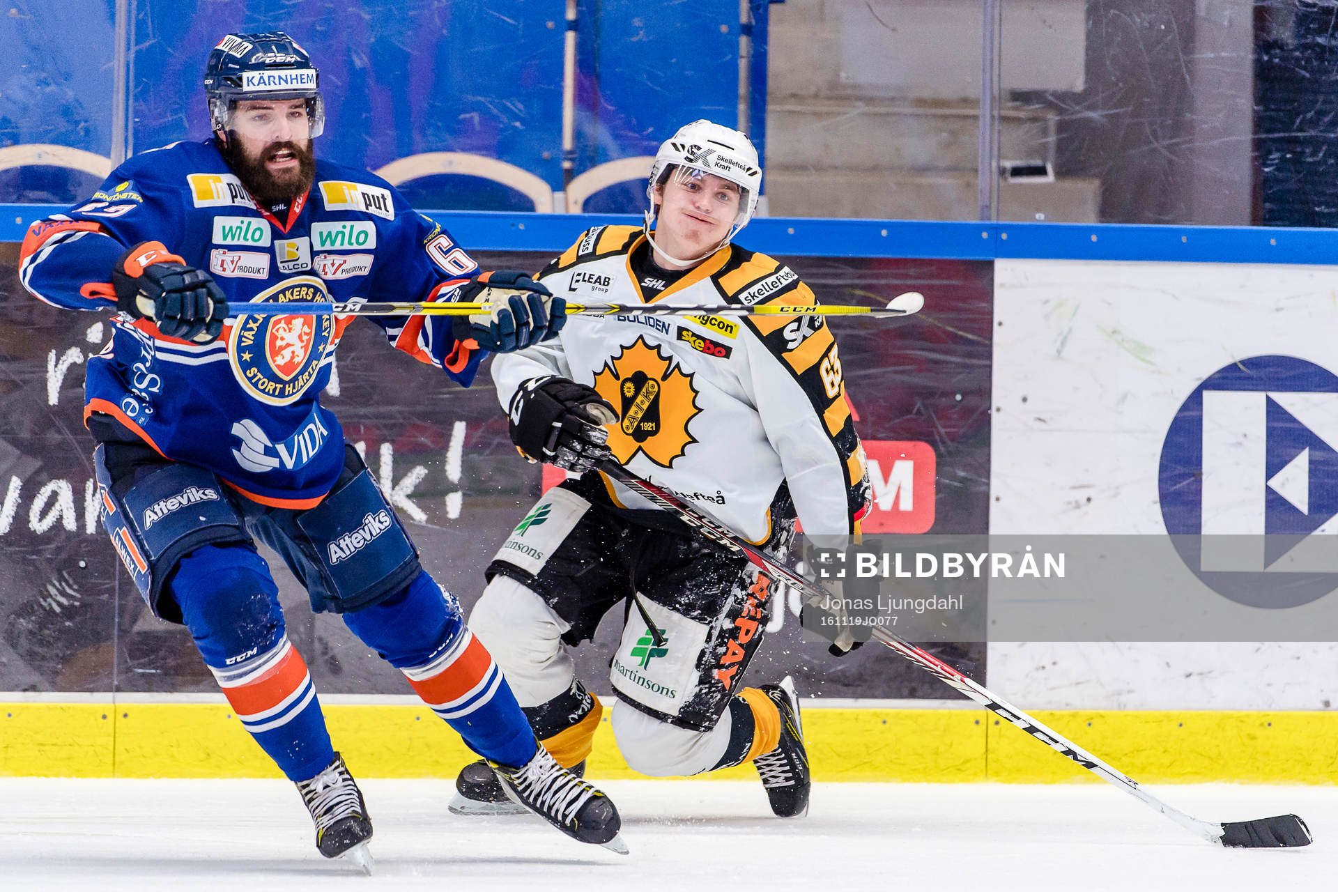 Växjös Linus Fröberg och Skellefteås Sebastian Aho