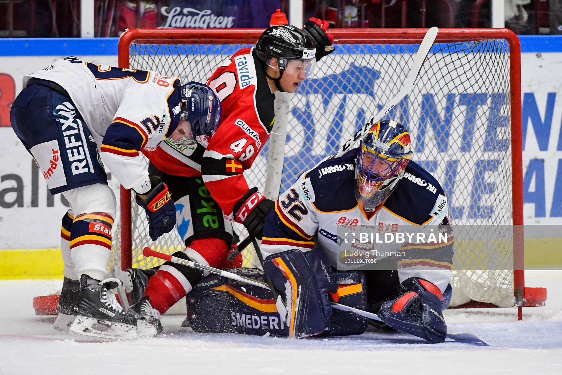 Malmö Redhawks Rhett Rakhshani faller