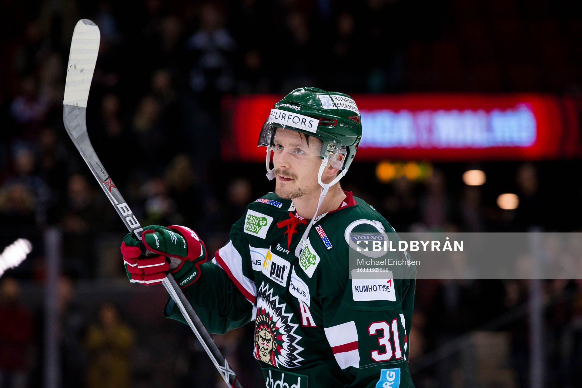 Frölundas Nicklas Lasu, vald till en av matchens stjärnor