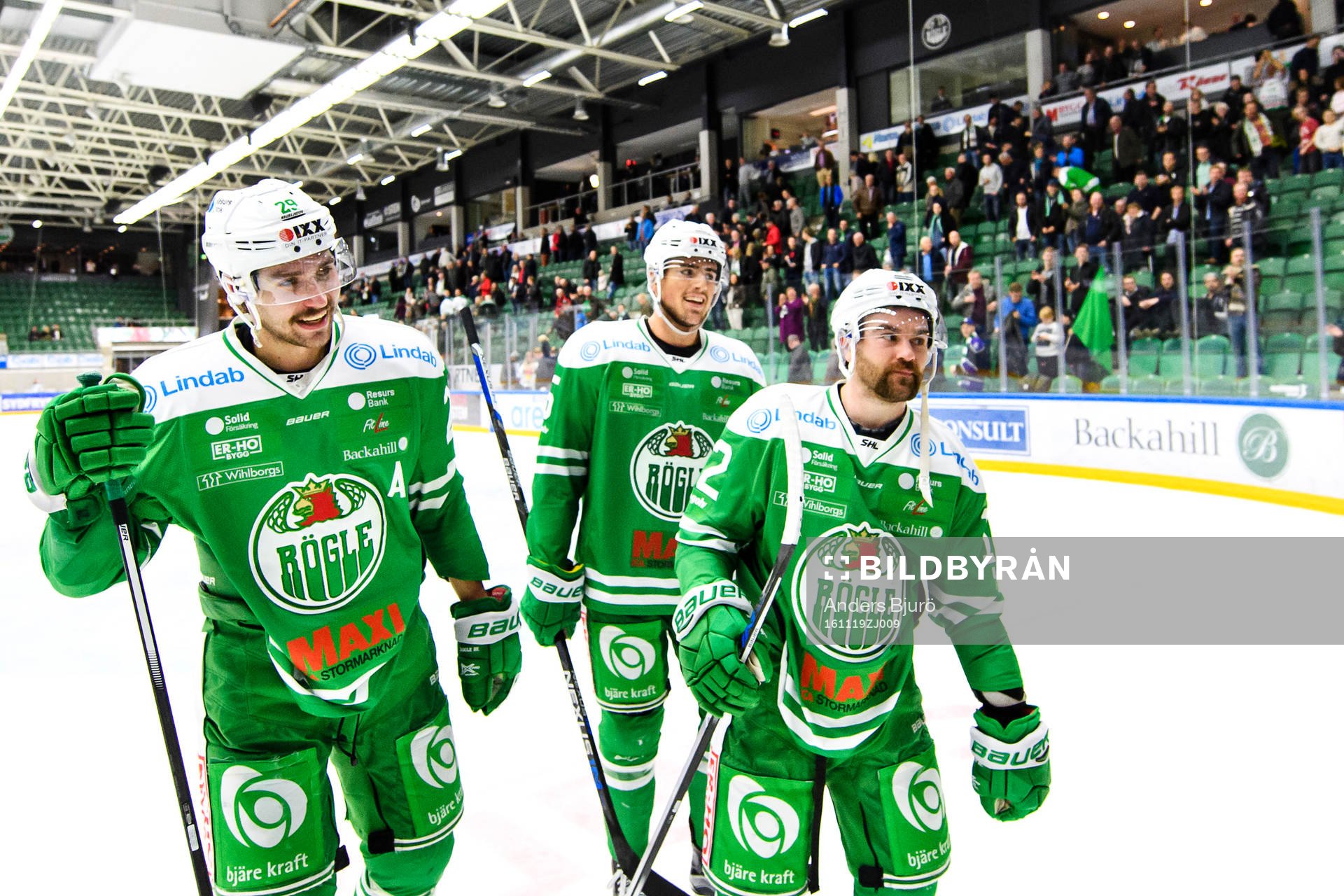 Rögles Ludvig Rensfeldt, Alen Bibic och Jack Connolly