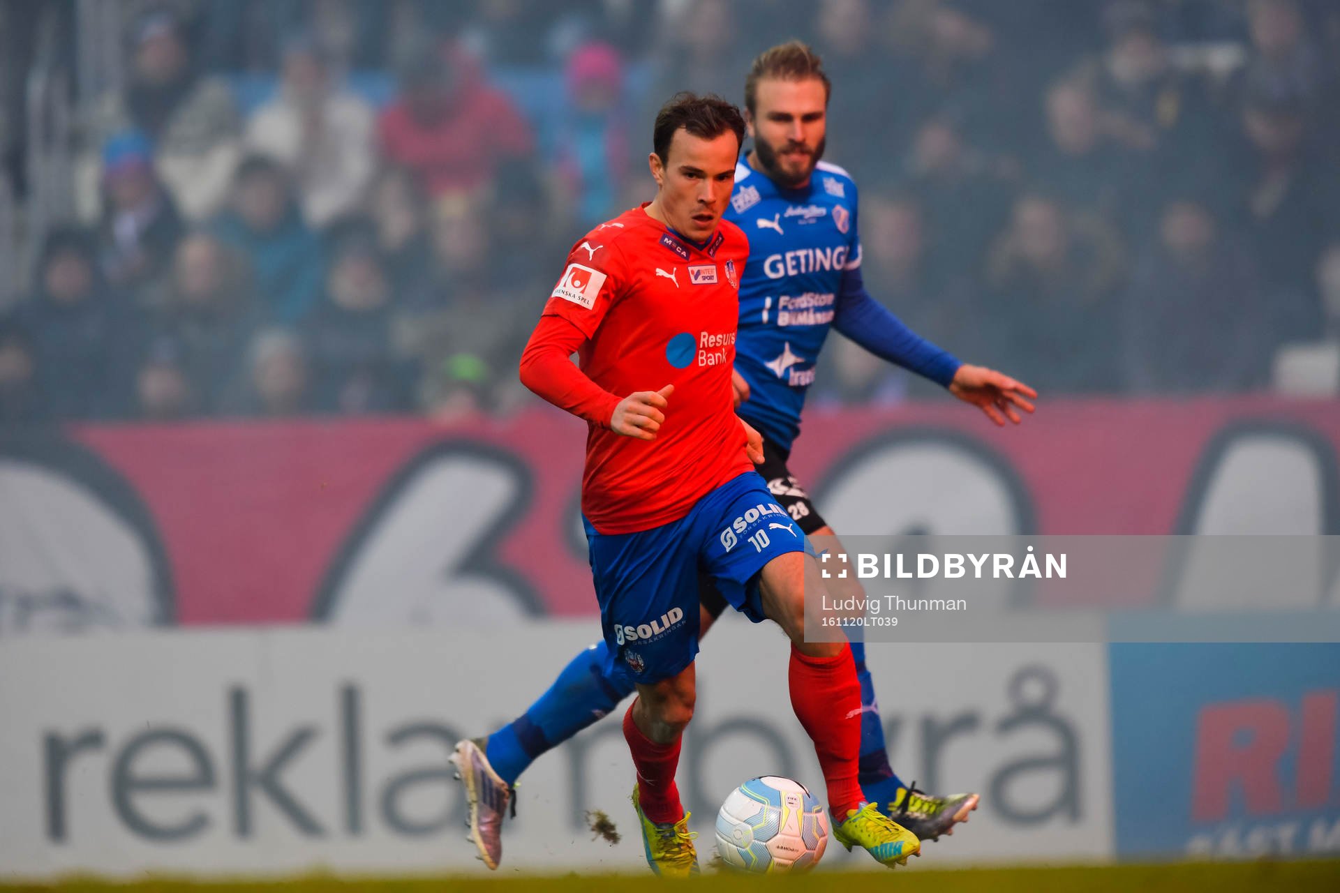 Helsingborgs Anton Wede och Halmstads Jesper Westerberg
