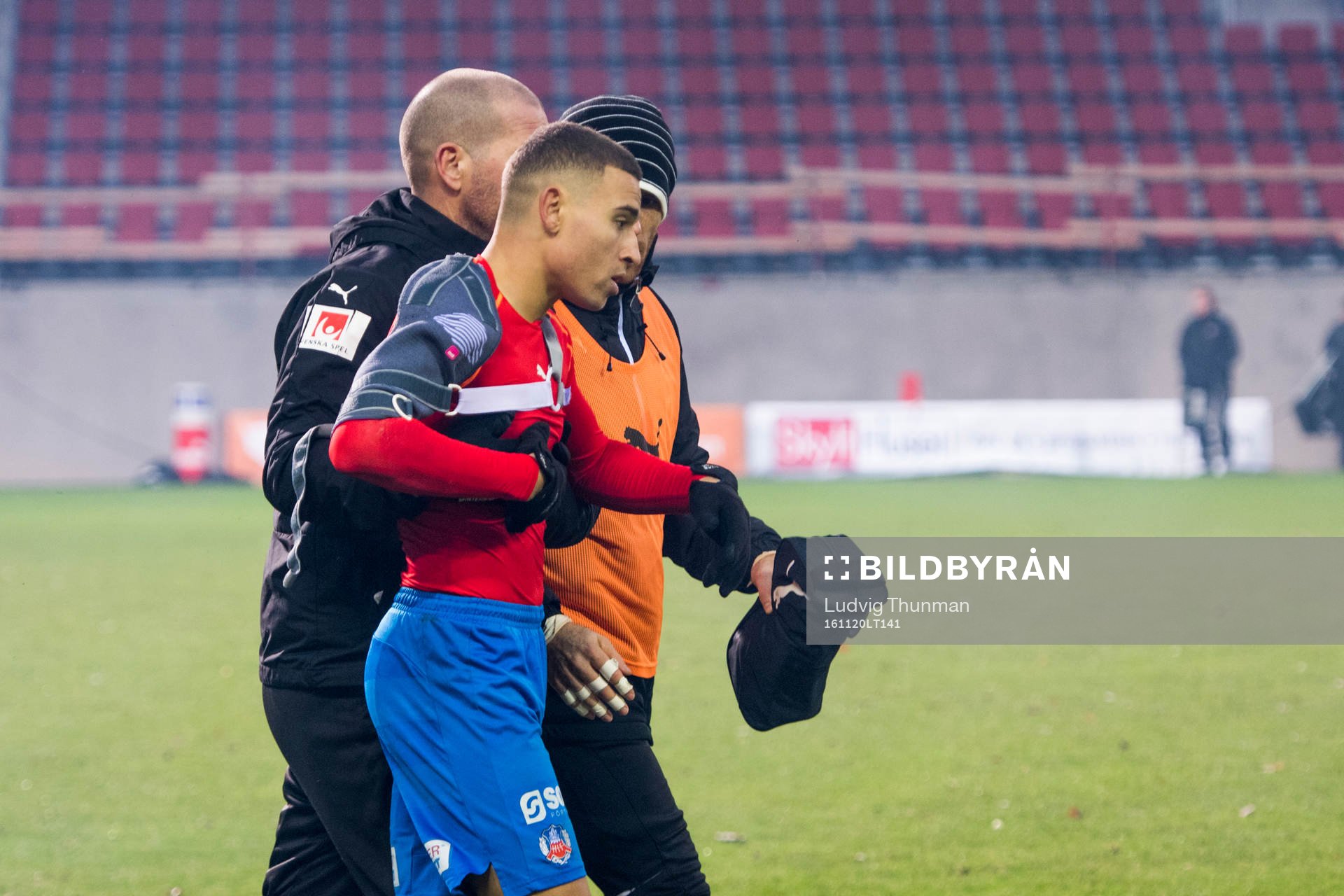 Helsingborgs fystränare Christer Olsson för bort Jordan
