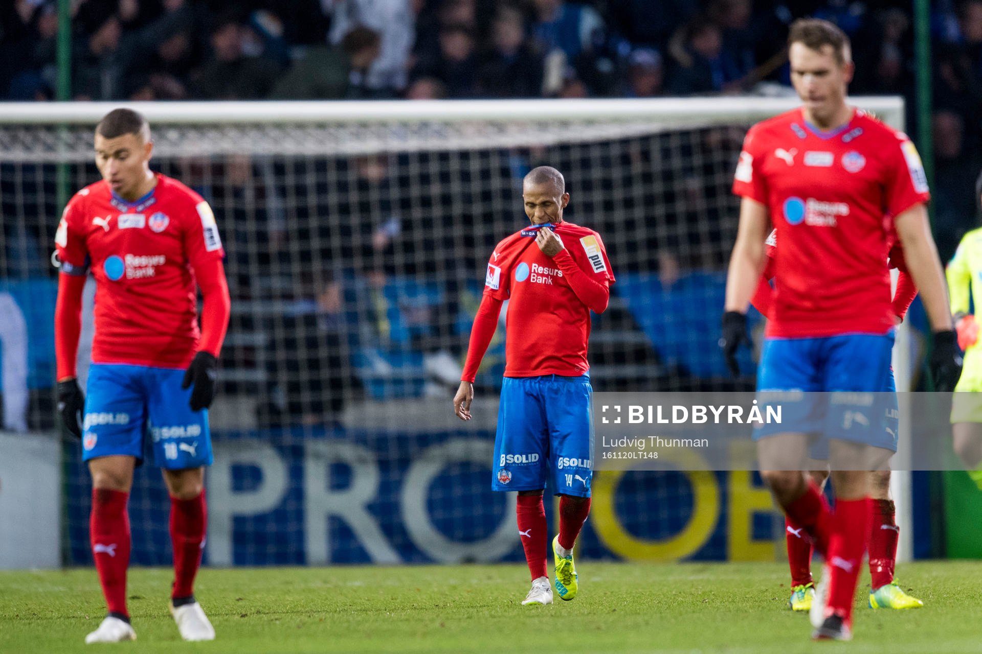 Helsingborgs Jordan Larsson, Bradley Ralani och Frederik