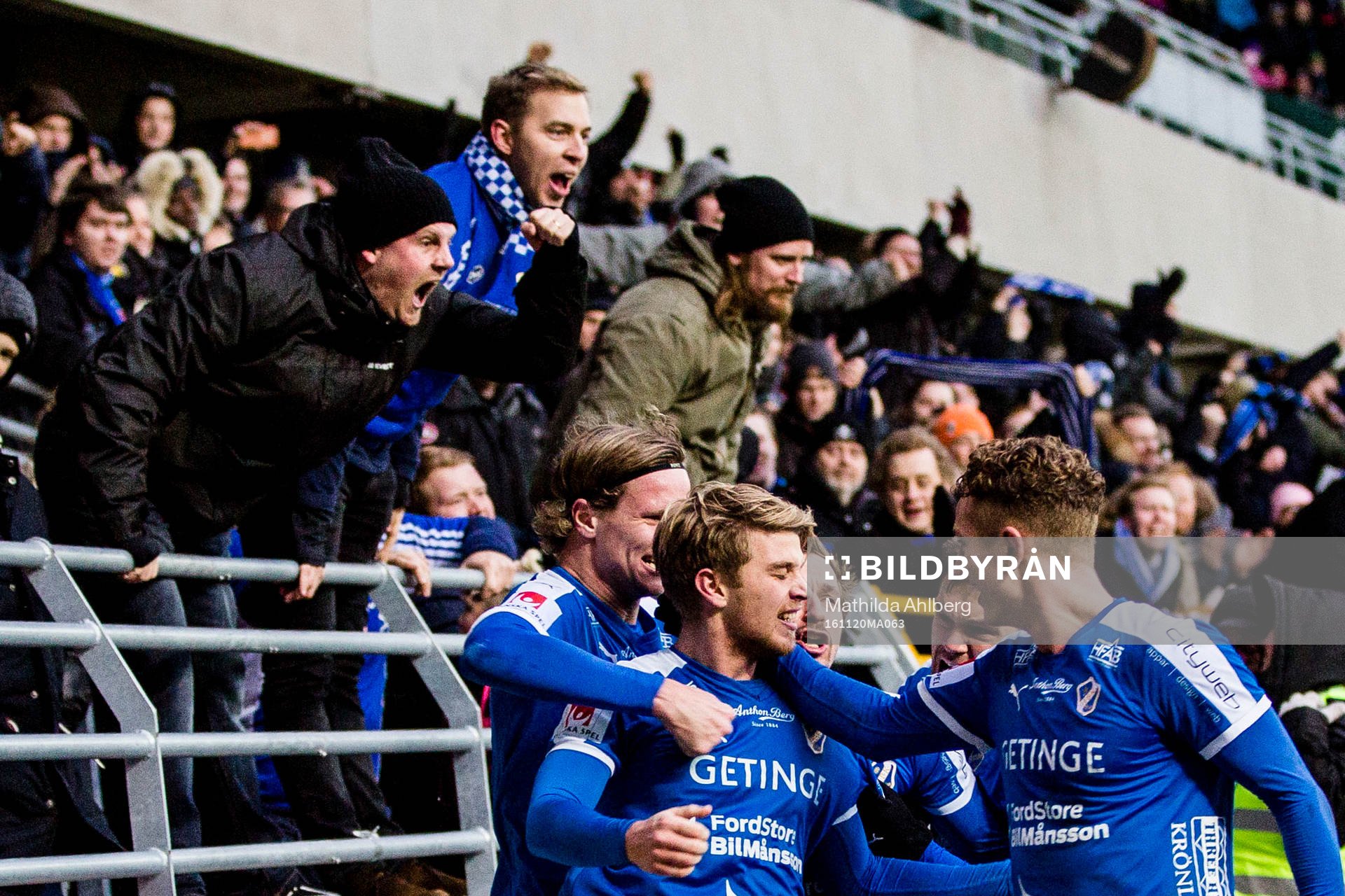 Halmstads spelare jublar