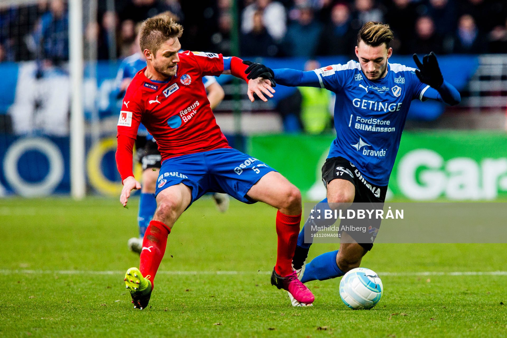 Helsingborgs Johan Mårtensson och Halmstads Sead