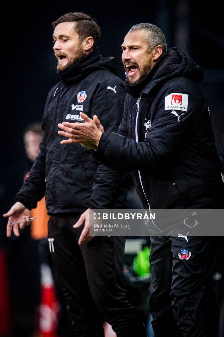 Helsingborgs assisterande tränare Tobias Tuvesson och