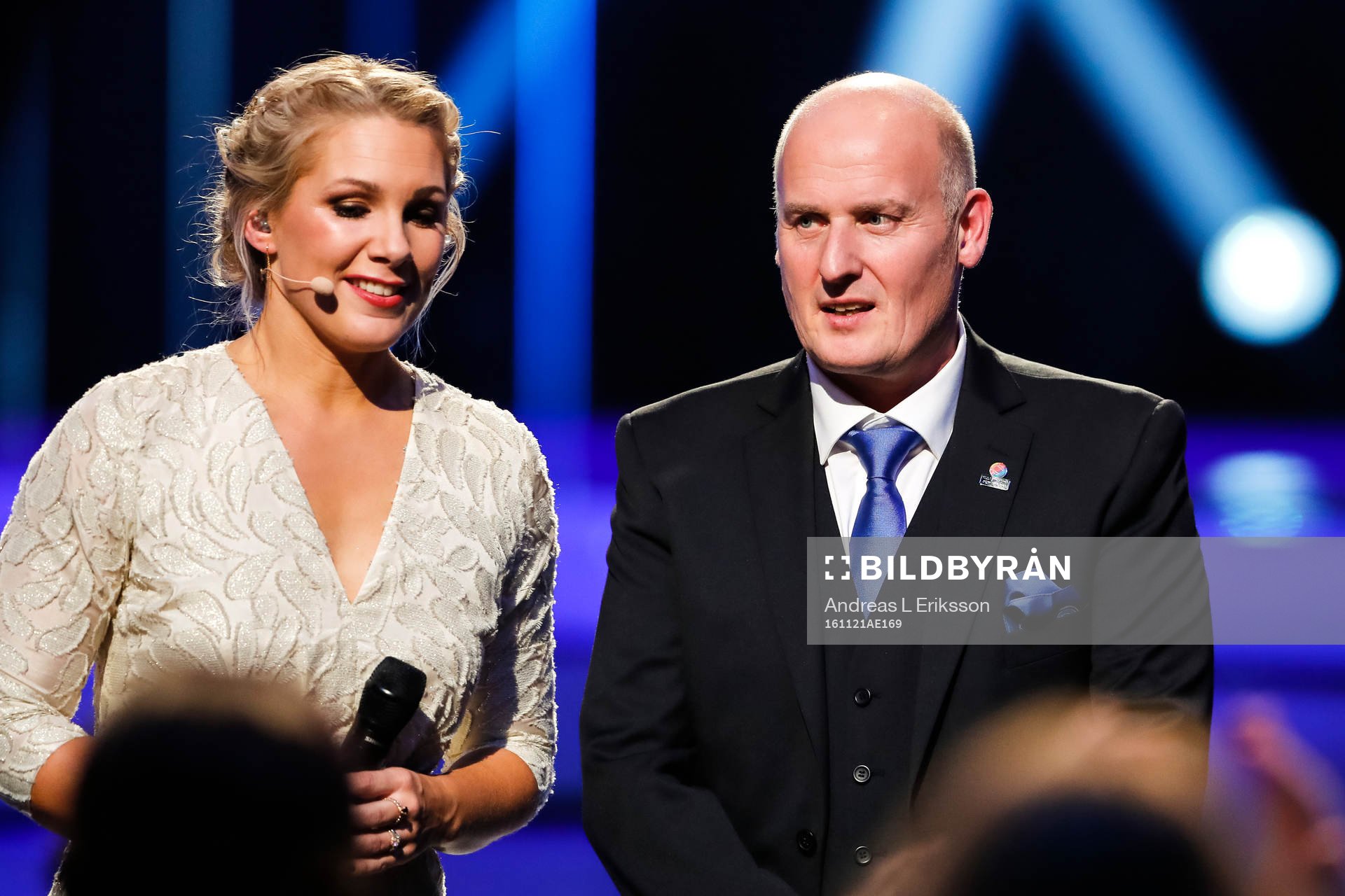Anna Brolin och Hasse Andersson, tränare för NPF-laget