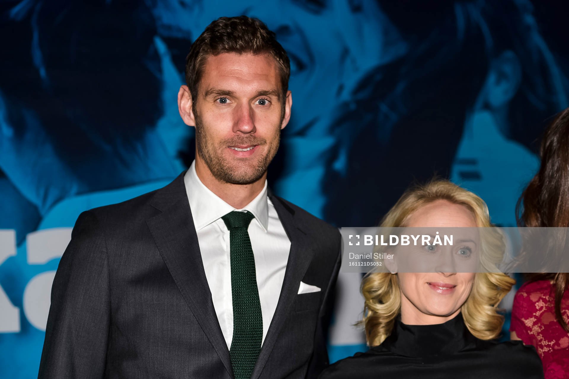 Andreas Isaksson med fru Marielle Carlsson