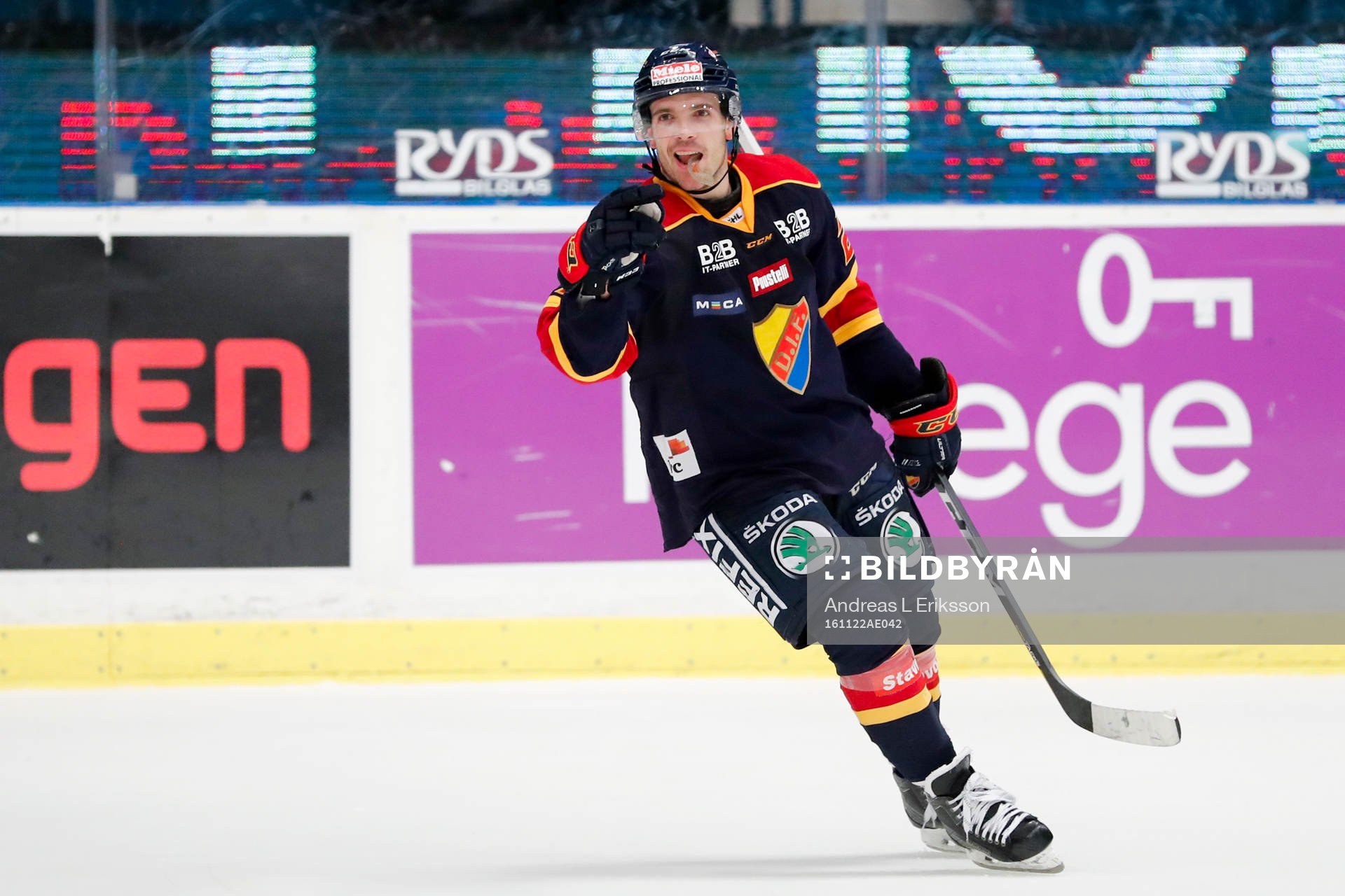 Djurgårdens Matt Anderson jublar