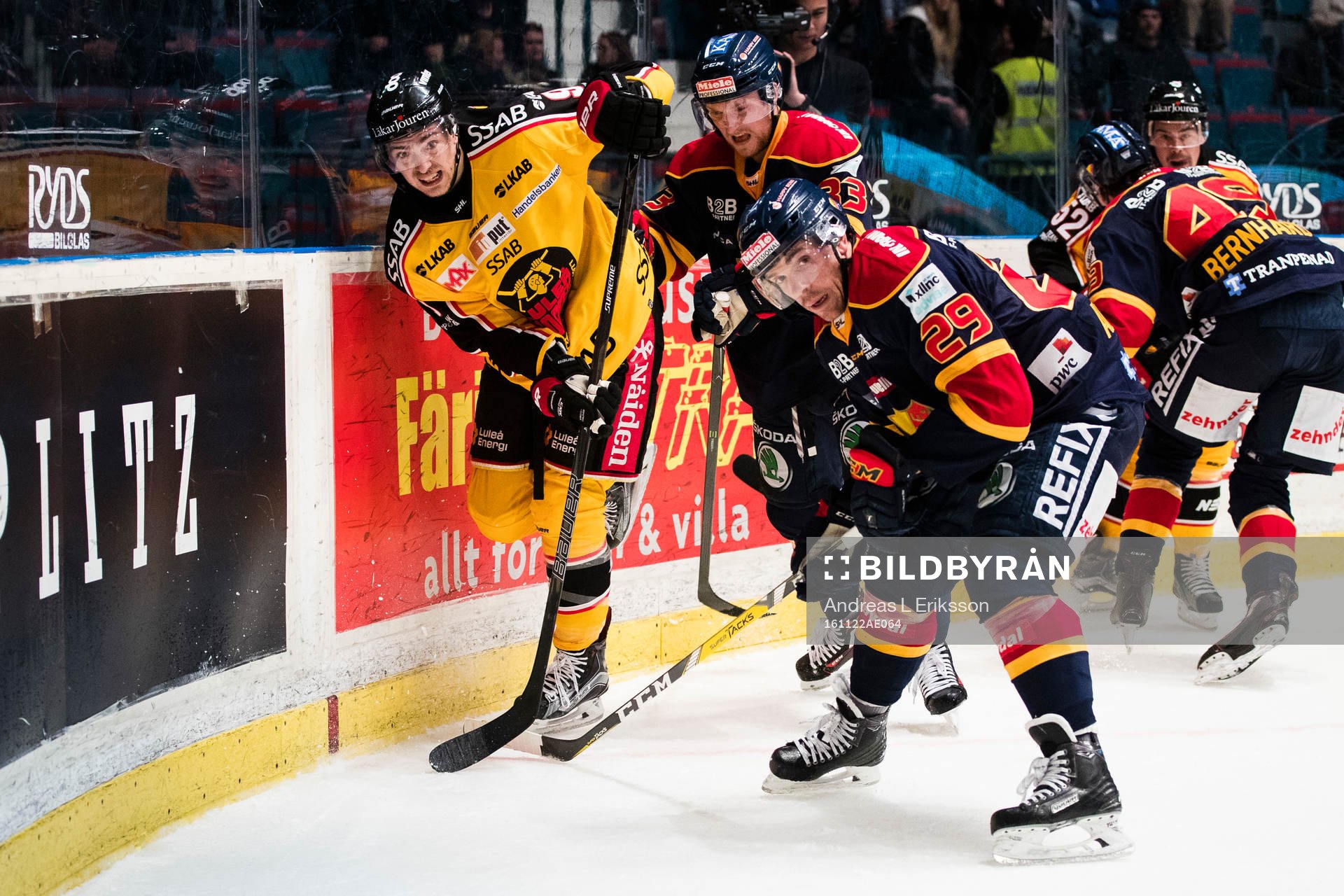 Luleås Johan Forsberg, Djurgårdens Linus Hultström och
