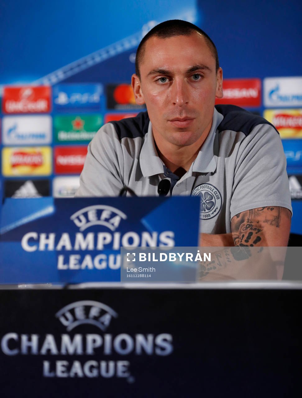  Britain Football Soccer - Celtic Press Conference - Celtic Park, Glasgow, Scotland - 22/11/16 Celtic's Scott Brown during the press conference Action Images via Reuters / Lee Smith Livepic EDITORIAL USE ONLY.