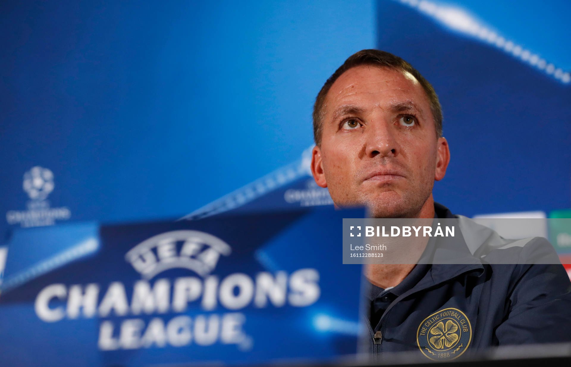 Britain Football Soccer - Celtic Press Conference - Celtic Park, Glasgow, Scotland - 22/11/16 Celtic manager Brendan Rodgers during the press conference Action Images via Reuters / Lee Smith Livepic EDITORIAL USE ONLY.