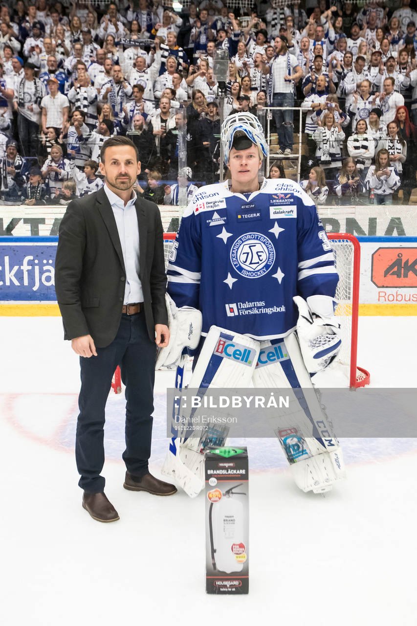 Leksands målvakt Atte Engren utsedd till matchens lirare i