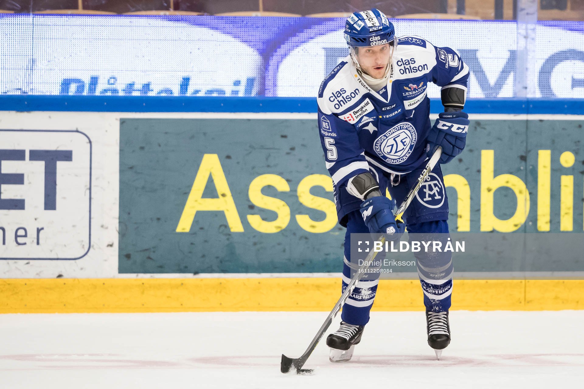 Leksands Ben Youds  i ishockeymatchen i SHL mellan Leksand