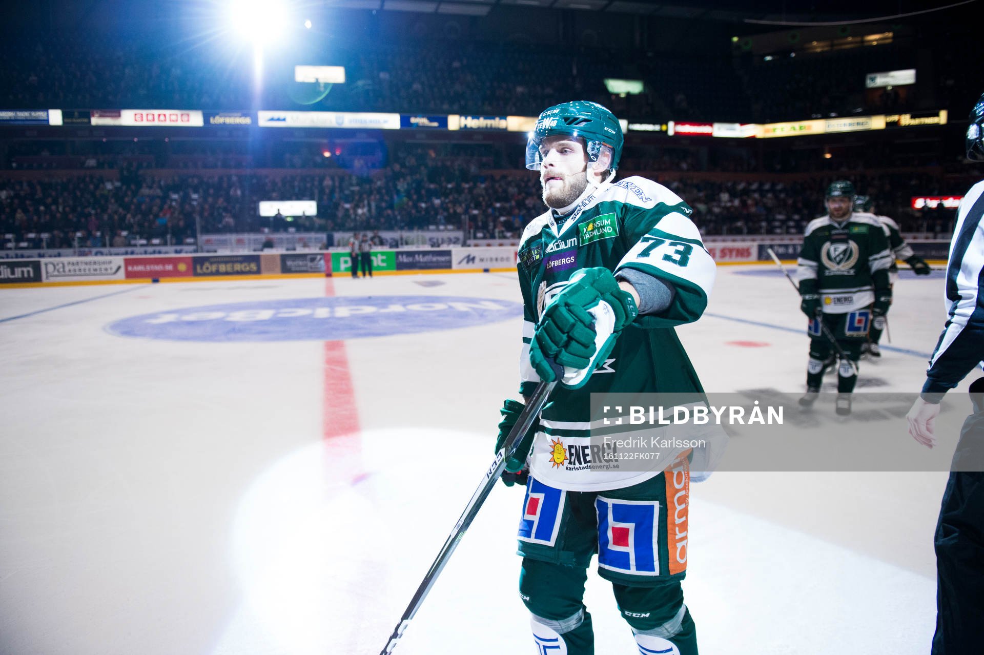 Färjestads Anton Grundel jublar