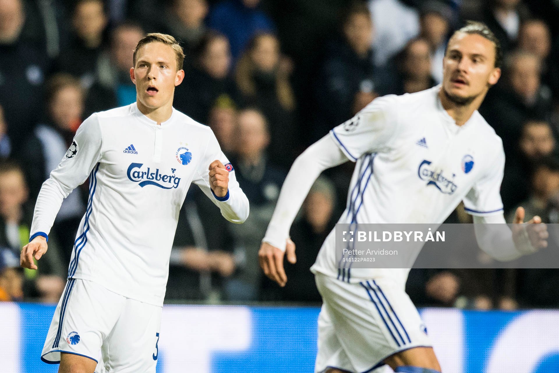 FC Köpenhamns Ludwig Augustinsson och Erik Johansson