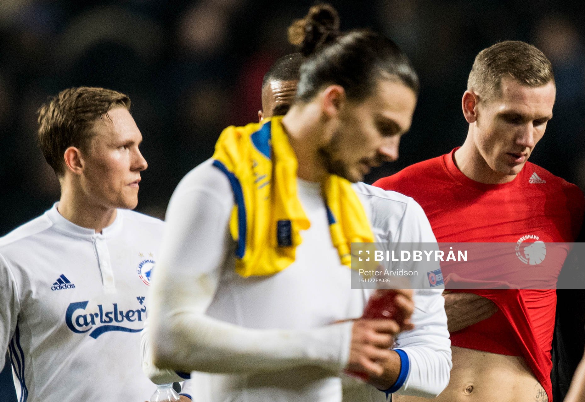 FC Köpenhamns Ludwig Augustinsson, Erik Johansson och