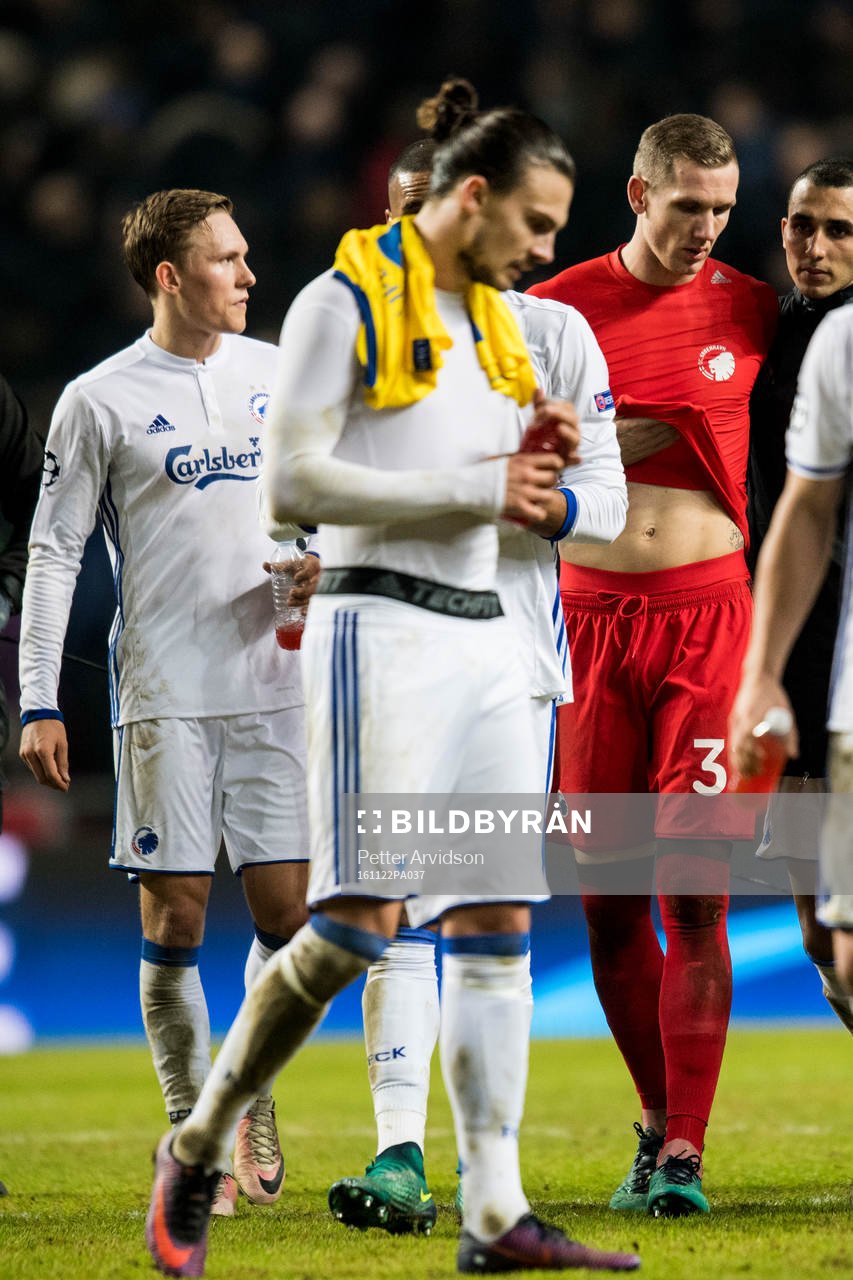 FC Köpenhamns Ludwig Augustinsson, Erik Johansson och
